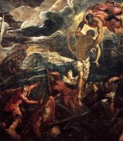 Tintoretto: St Mark Rescuing a Saracen from Shipwreck - Szent Márk megment egy szaracént a hajótörésből